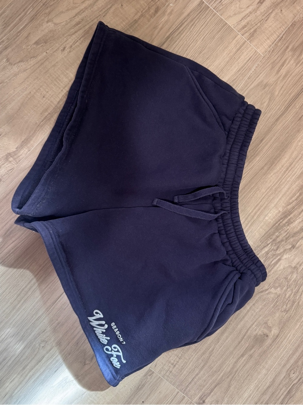 White Fox Boutique Navy Elastic Waist Athletic Shorts
